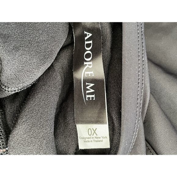 Adore Me Swim One Piece Swimsuit Colorblock Print Mesh Swimwear - Picture 6 of 7